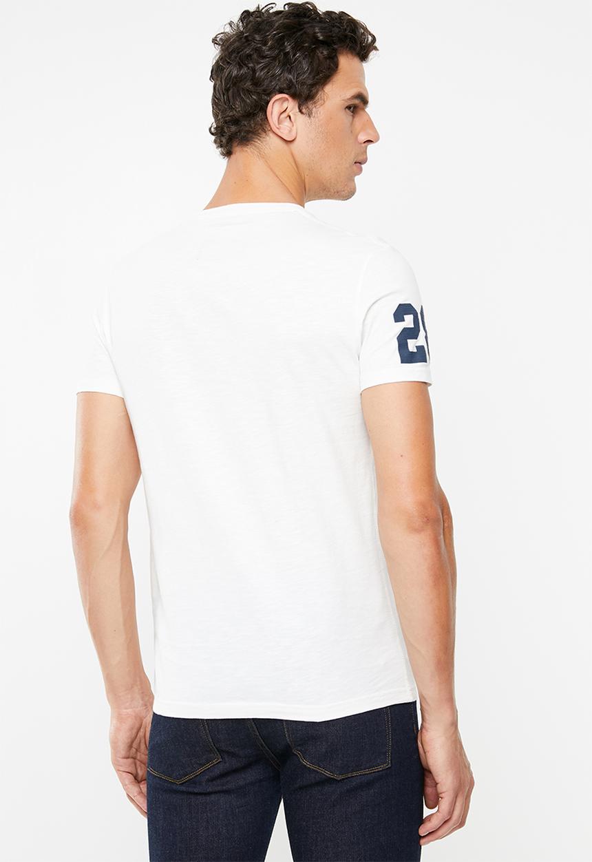 Superdry. - Shirt shop duo mid tee - white