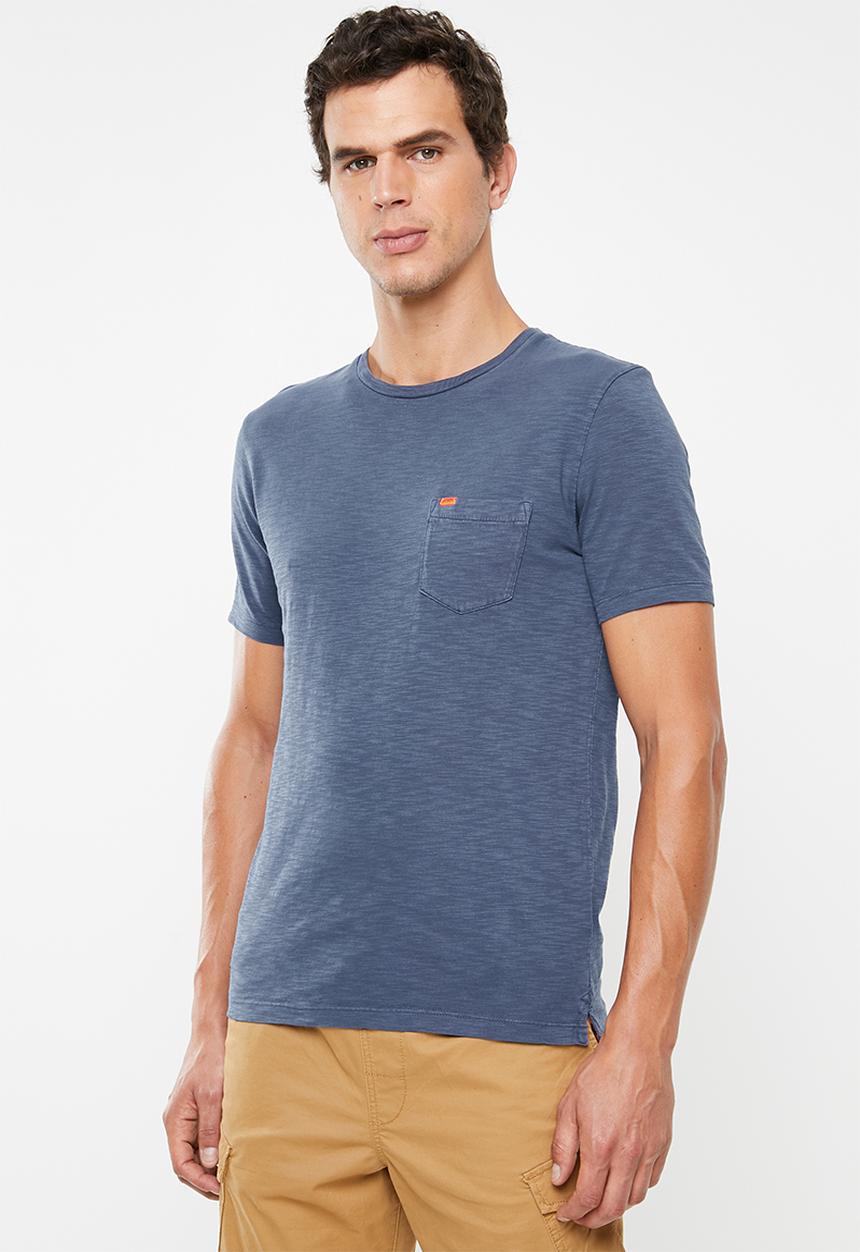 Superdry. - Dry originals pocket tee - blue