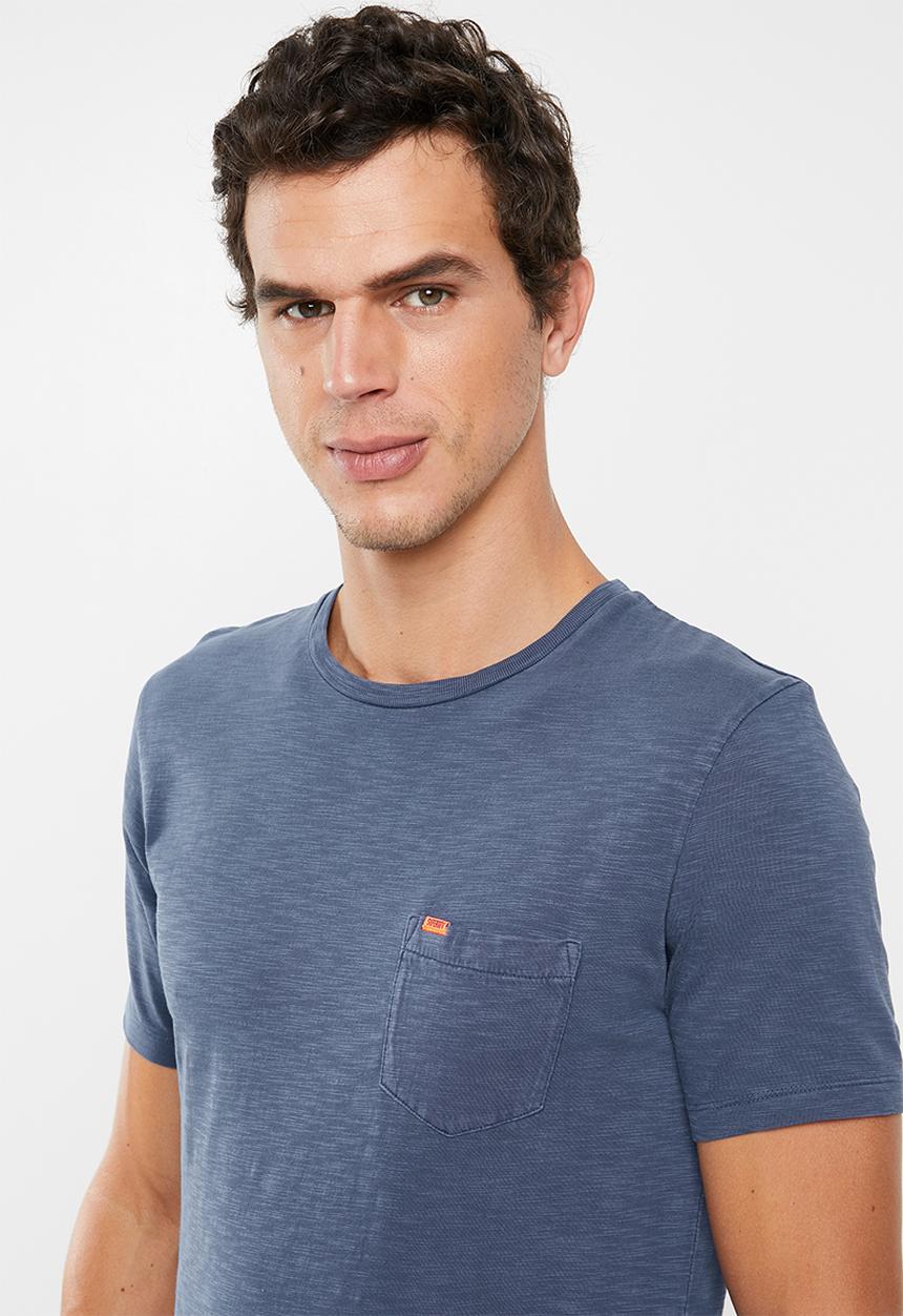 Superdry. - Dry originals pocket tee - blue