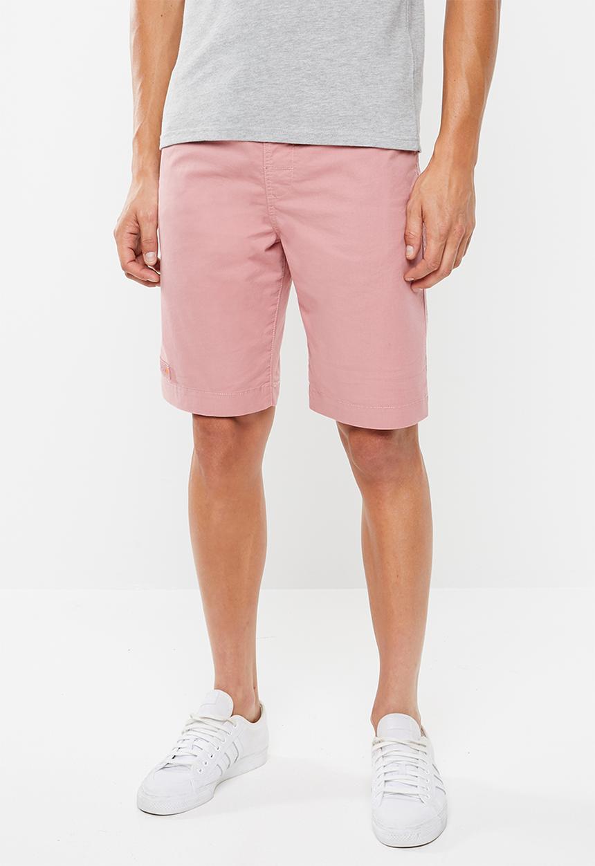 Superdry. - World wide chino shorts - pink