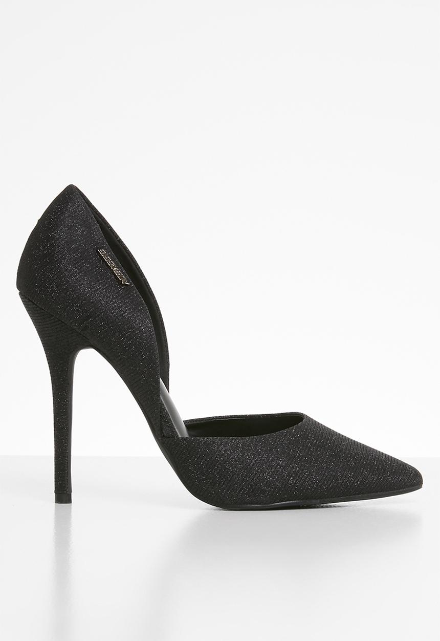 SISSY BOY - Akita cut away stiletto court - black