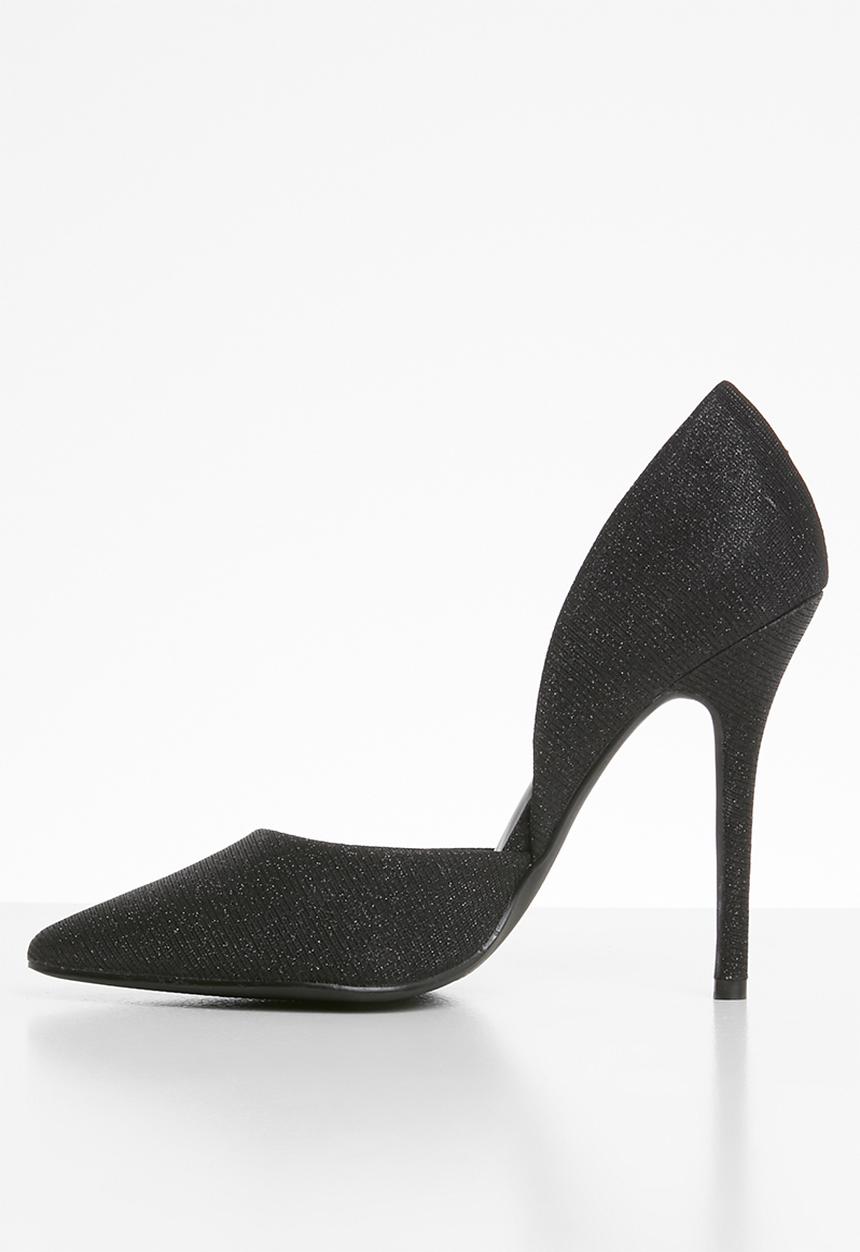 SISSY BOY - Akita cut away stiletto court - black