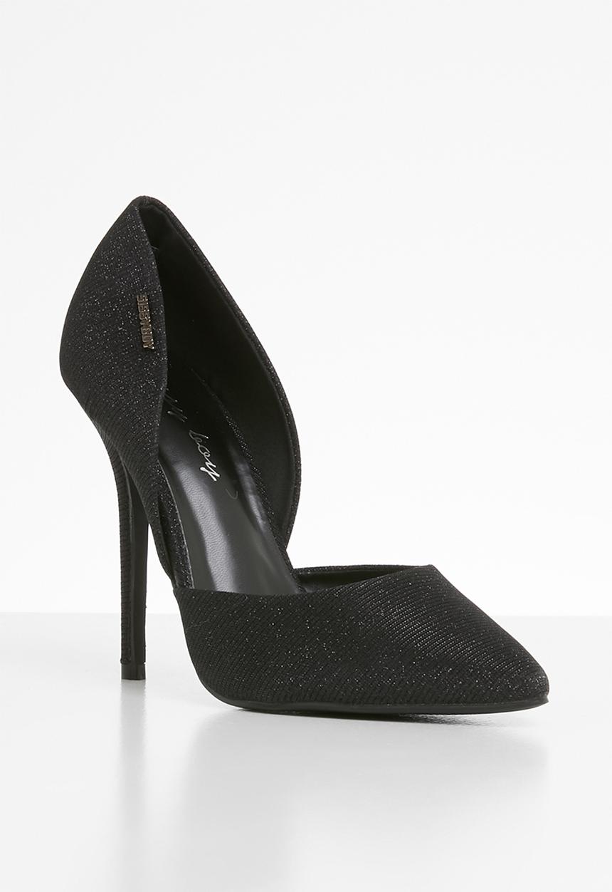 SISSY BOY - Akita cut away stiletto court - black