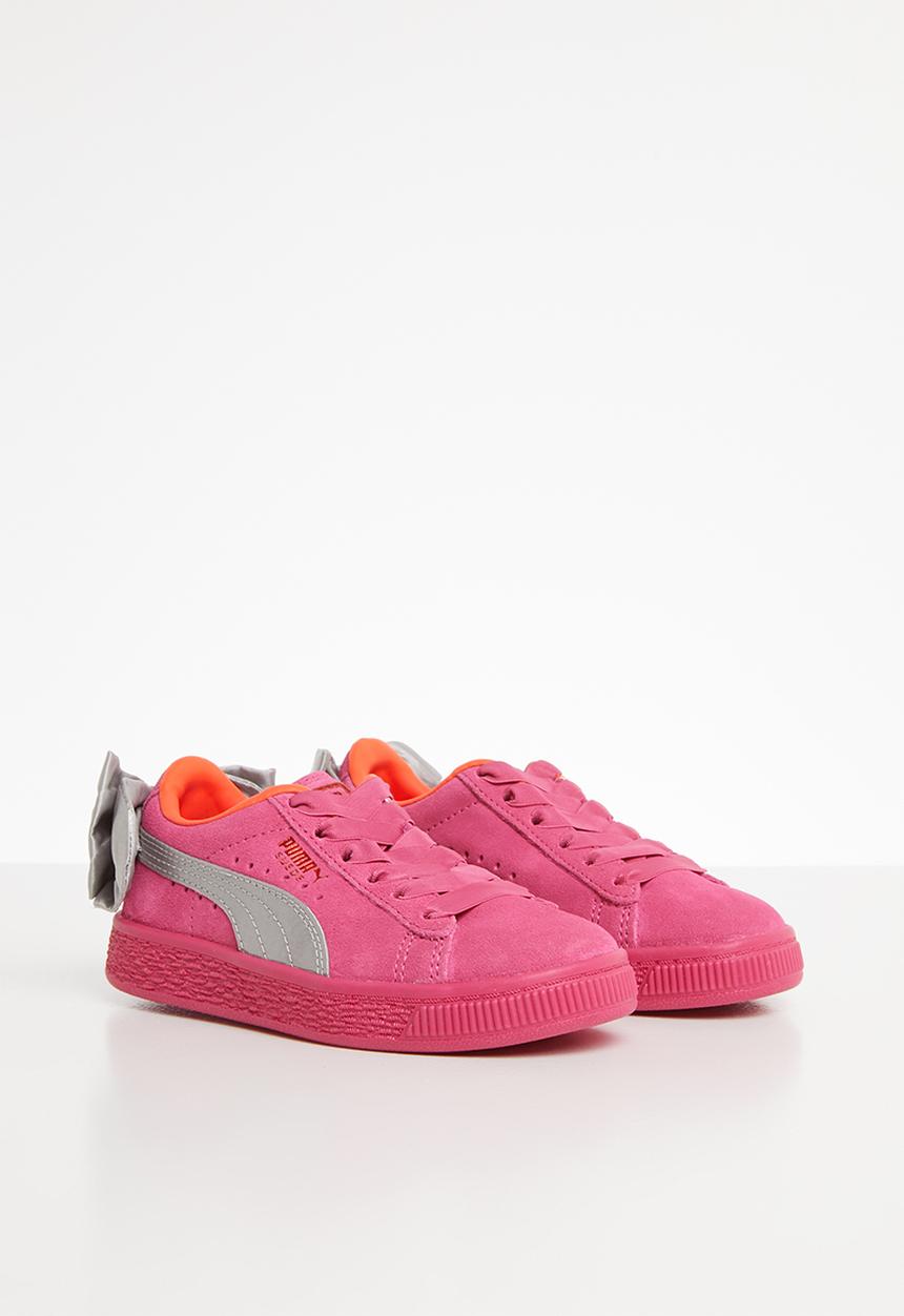PUMA - Girls suede bow ac ps - pink