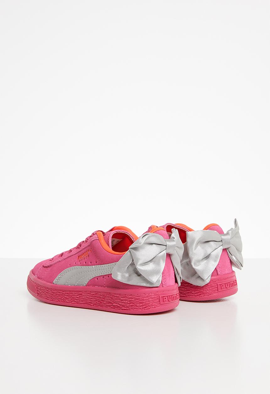 PUMA - Girls suede bow ac ps - pink