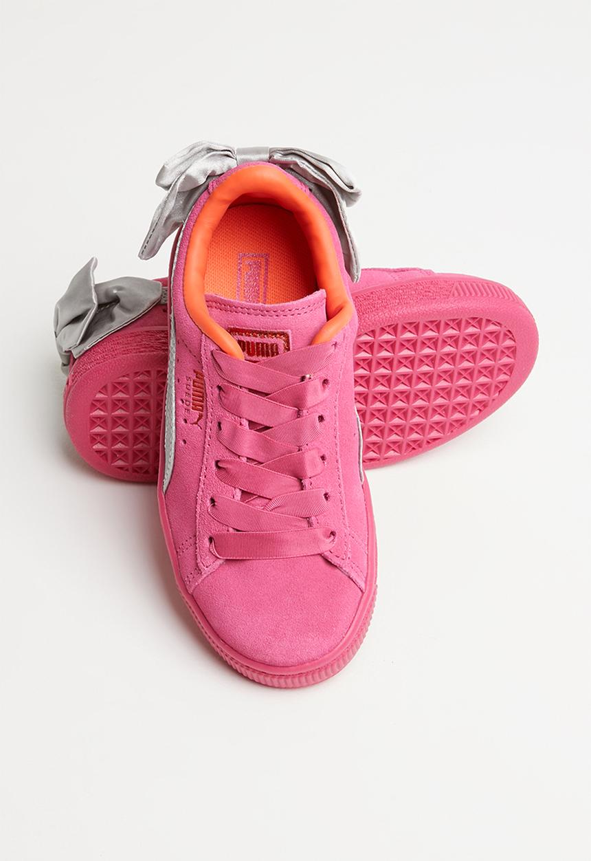 PUMA - Girls suede bow ac ps - pink