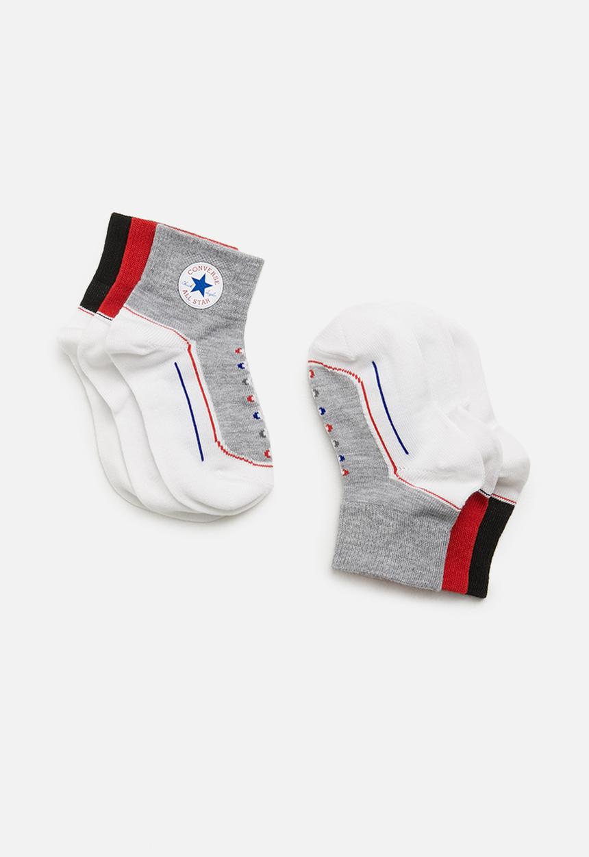 Converse - Infant striated qtr 3 pack - multi