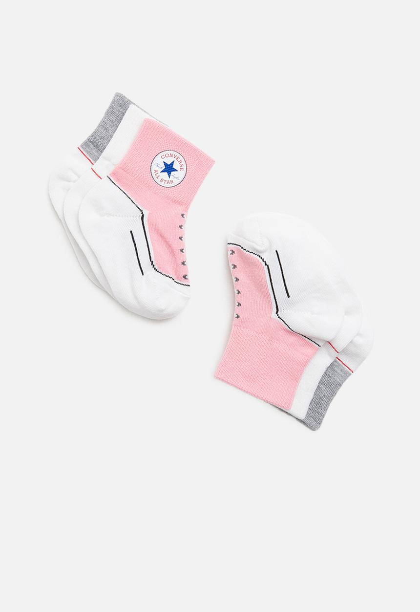 Converse - Infant striated qtr 3pk - multi