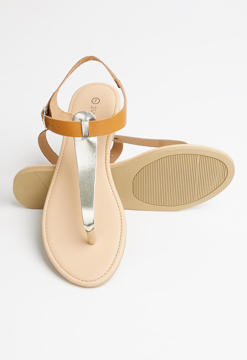 Superbalist - Zizi T-bar leather sandal - tan