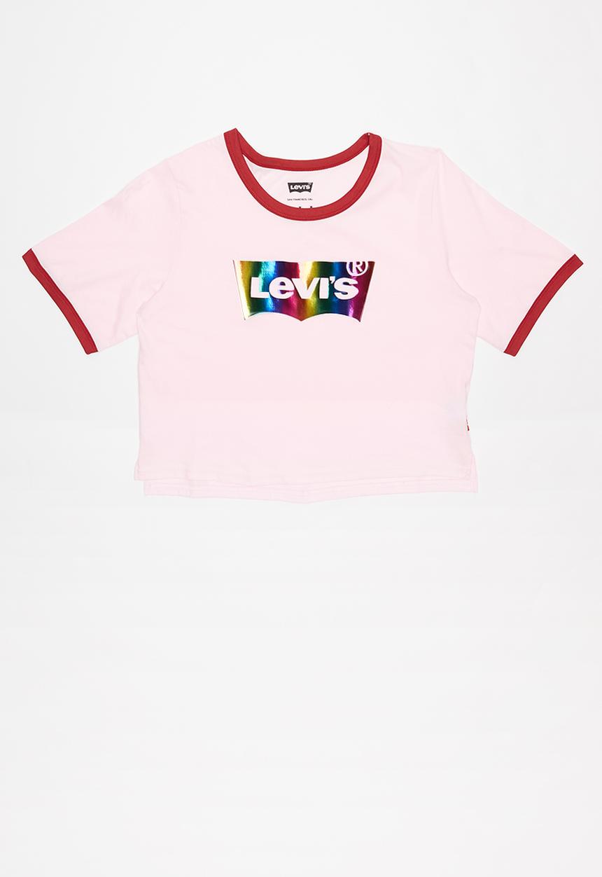 Levi’s® - Graphic cropped ringer tee - pink 