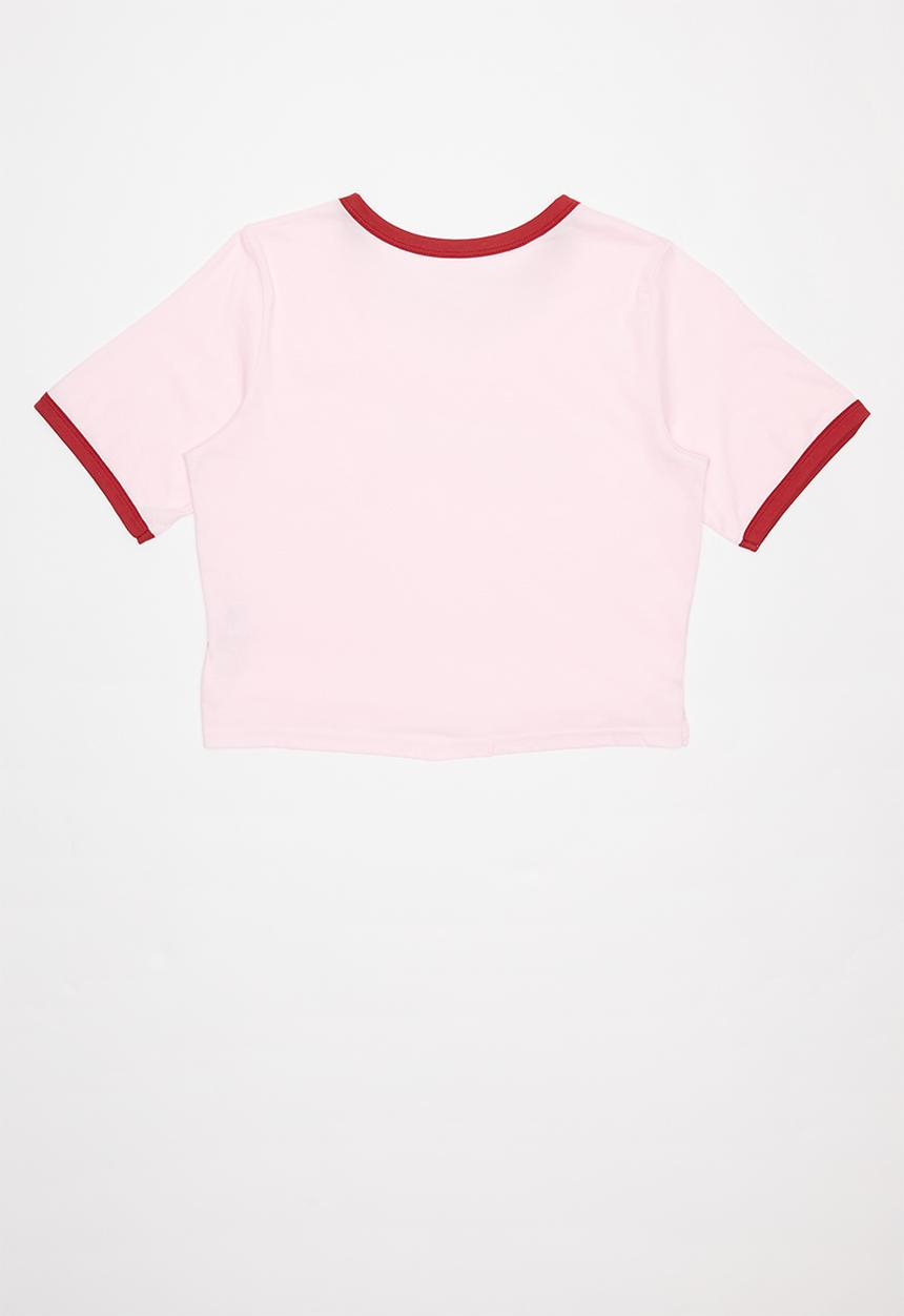 Levi’s® - Graphic cropped ringer tee - pink 