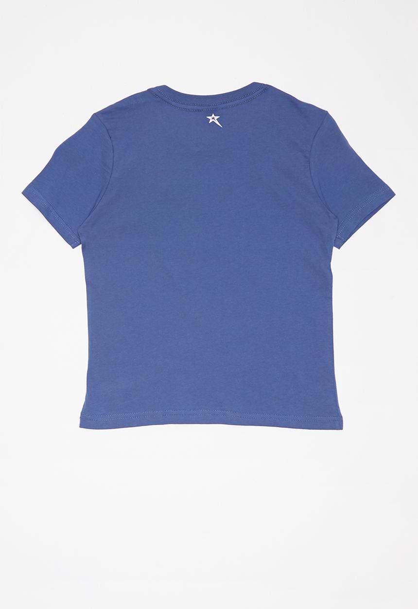 SOVIET - Boys logo tee - blue