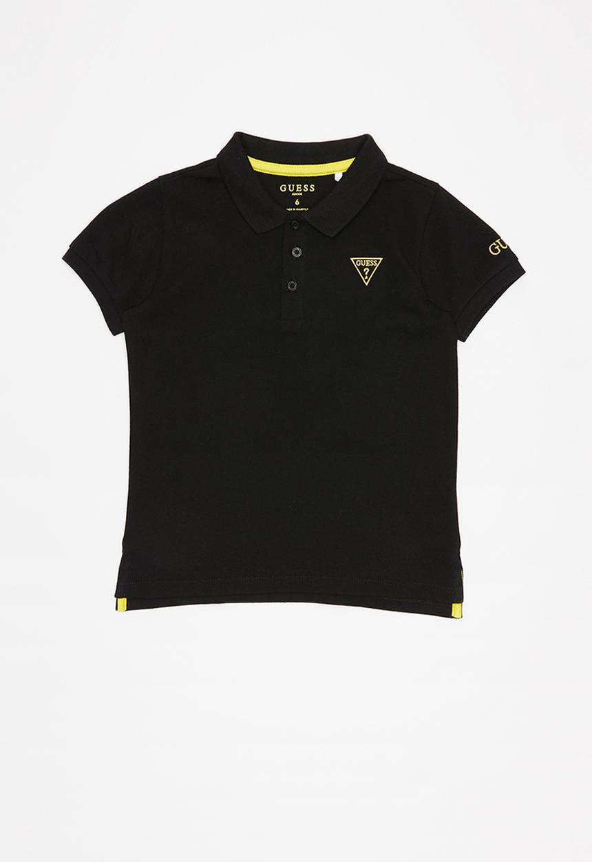 GUESS - Guess kids short sleeve core polo - black