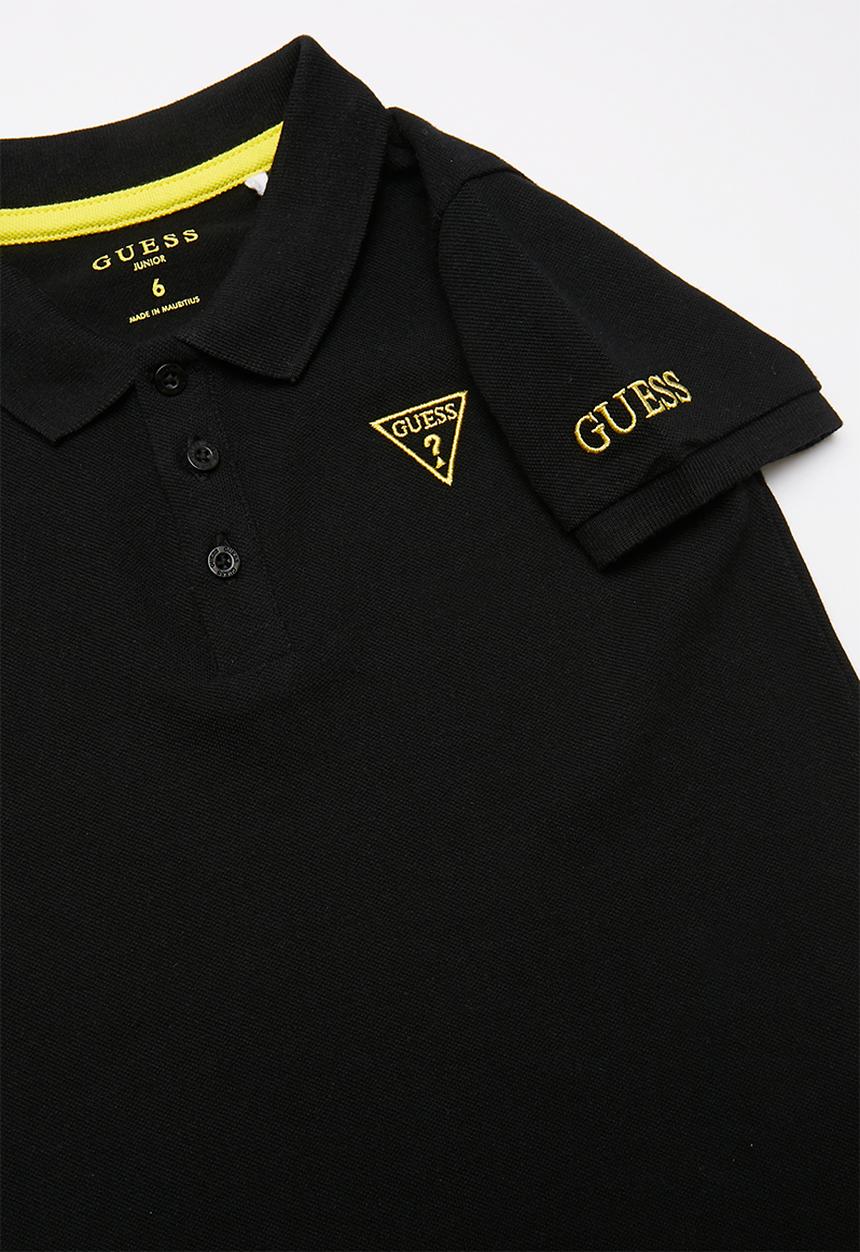GUESS - Guess kids short sleeve core polo - black