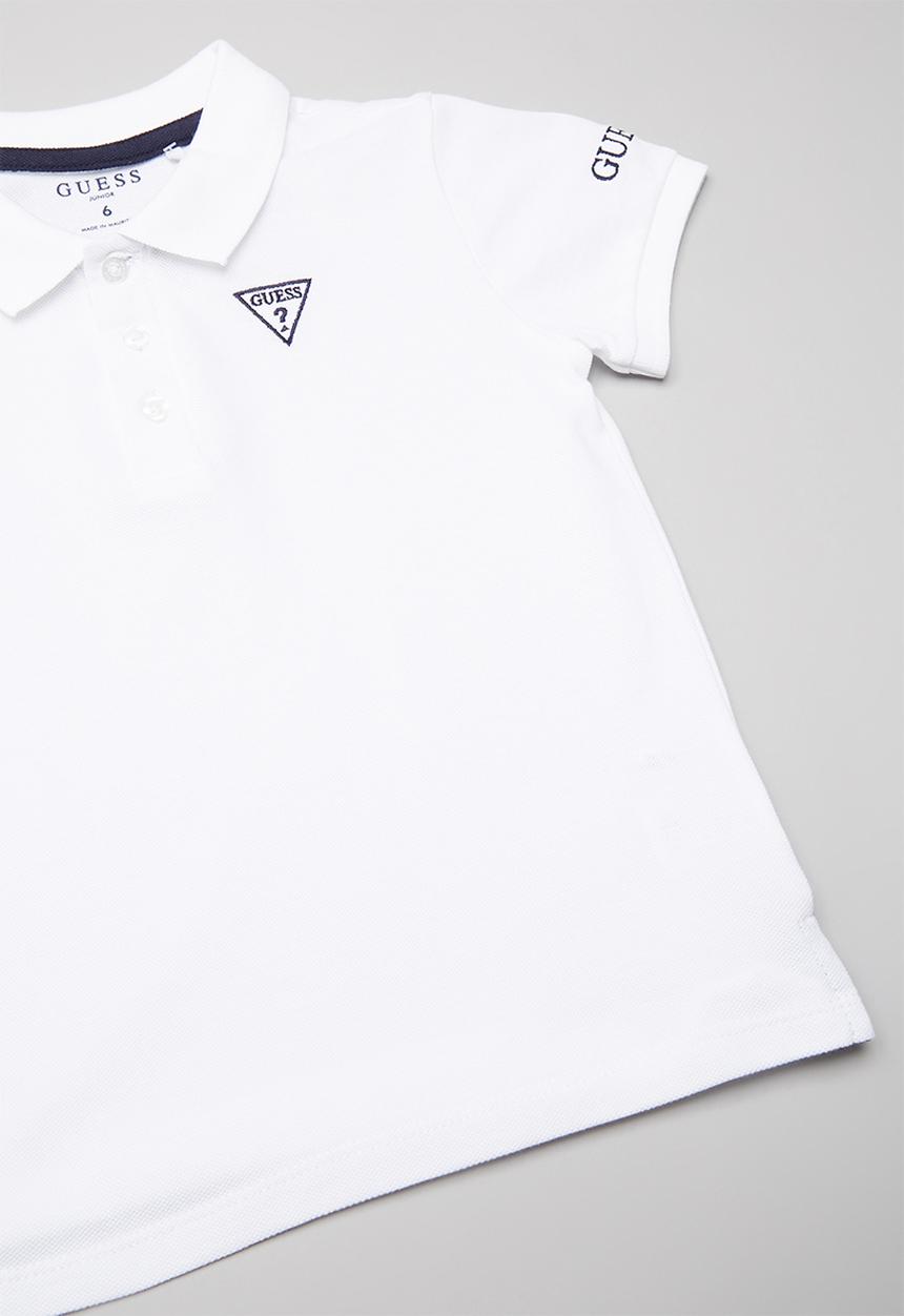 GUESS - Short sleeve Guess core polo - white