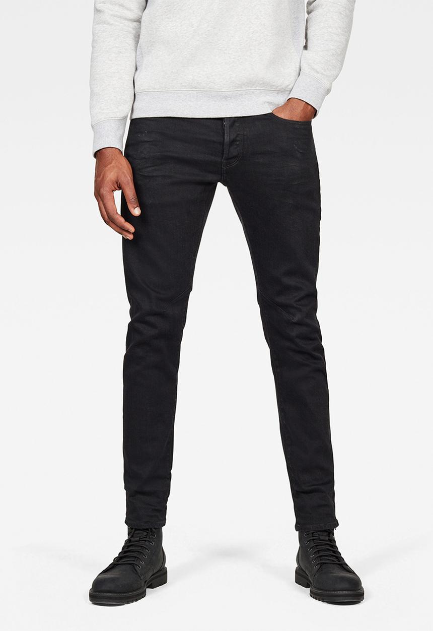 G-STAR - D-staq pop 5 pocket slim  jeans - black