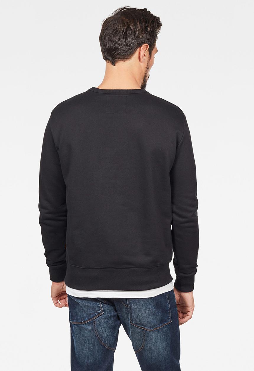 G-STAR - Graphic 8 long sleeve sweats - black