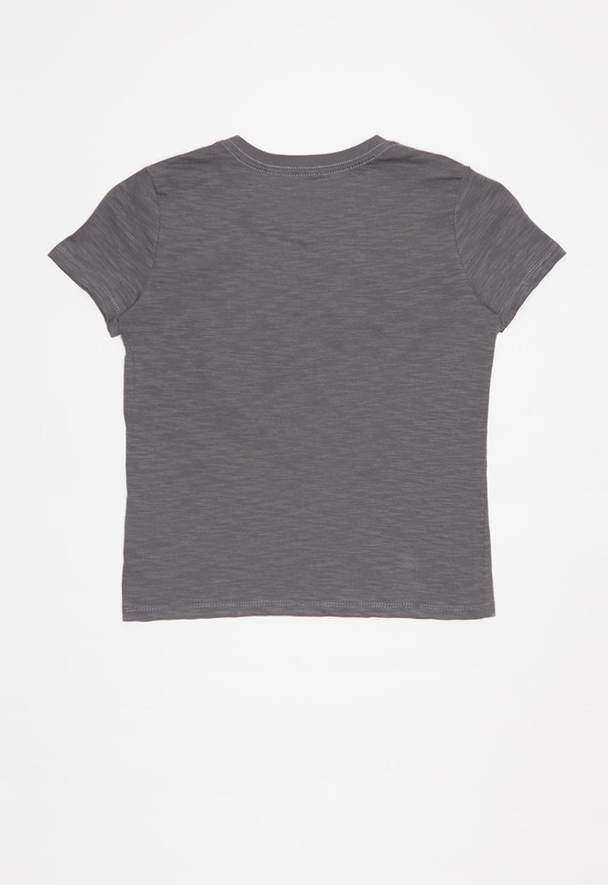 GUESS - Teens short sleeve Guess 3 step tee - grey