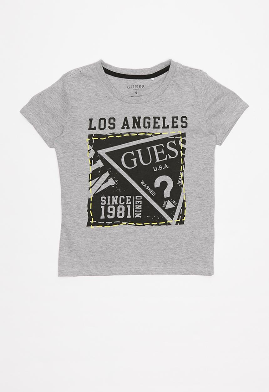 GUESS - Short sleeve Guess stamp tee - grey
