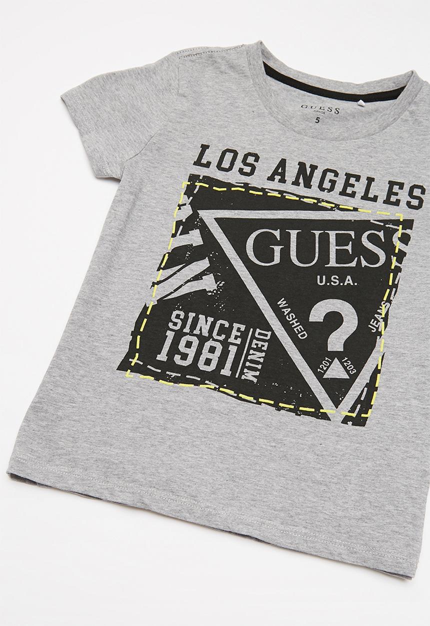 GUESS - Short sleeve Guess stamp tee - grey