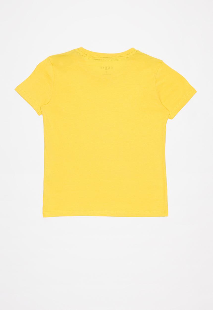 GUESS - Teens short sleeve Guess triangle tee - yellow