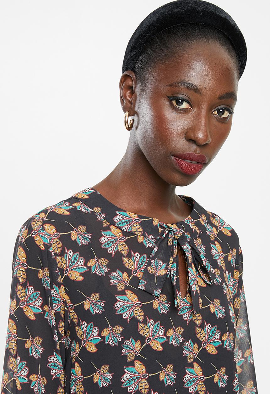 Superbalist - Dropped waist kitty bow dress - multi