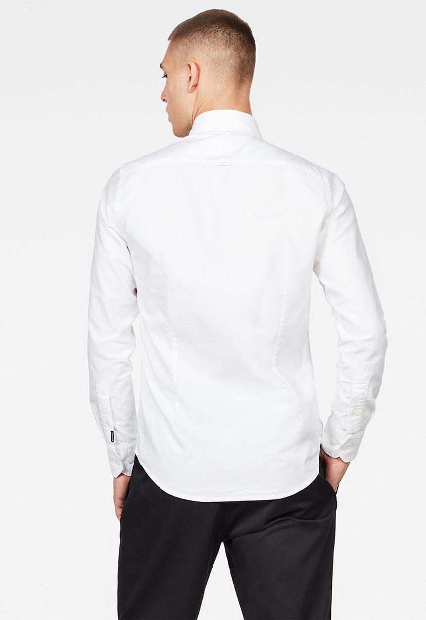 G-STAR - Brimstum 1 pocket slim shirts  - white