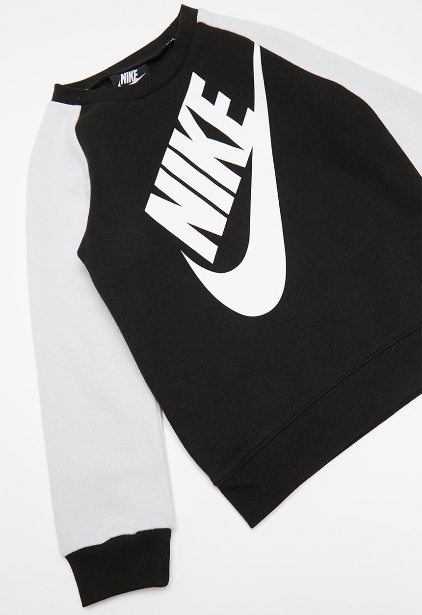 Nike - Nike boys oversized futura crew set - black & white