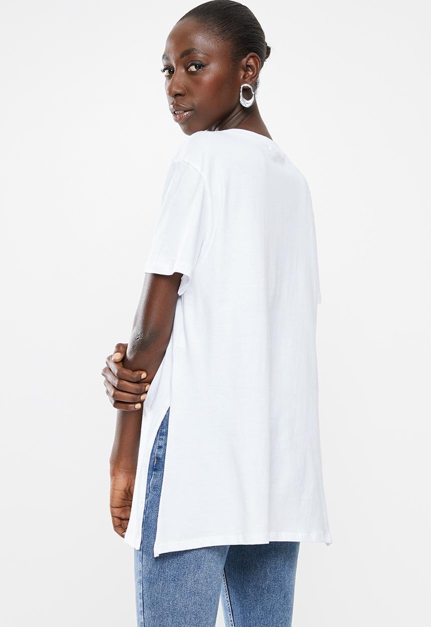 Superbalist - Printed tee with ukiyo rose - white