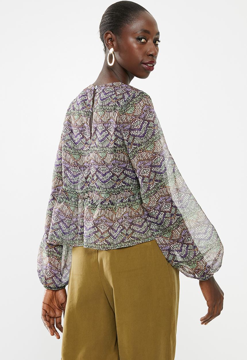 Superbalist - Sheer gypsy blouse - multi 