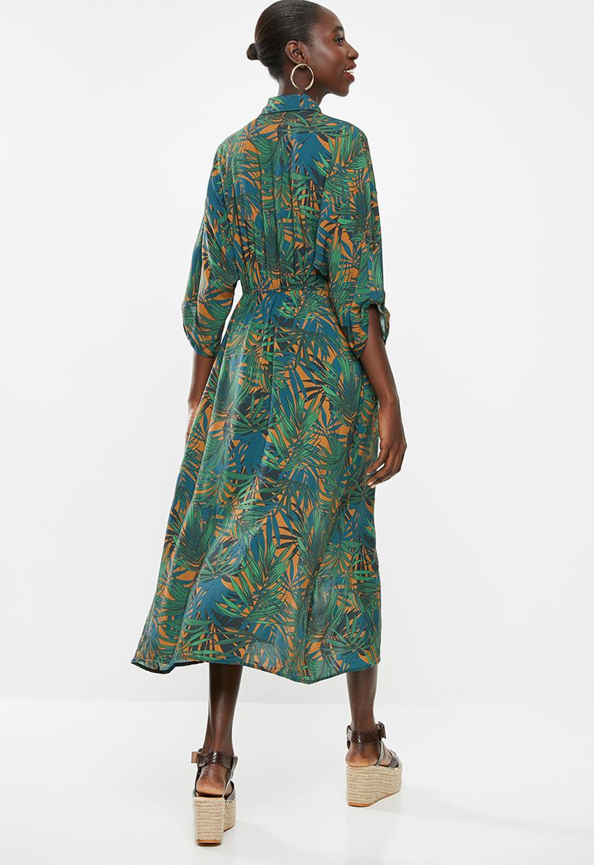 Superbalist - Printed utility style shirt dress - multi