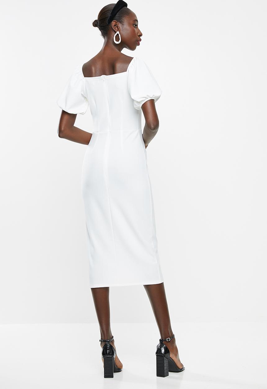 Superbalist - Square neck bodycon - white