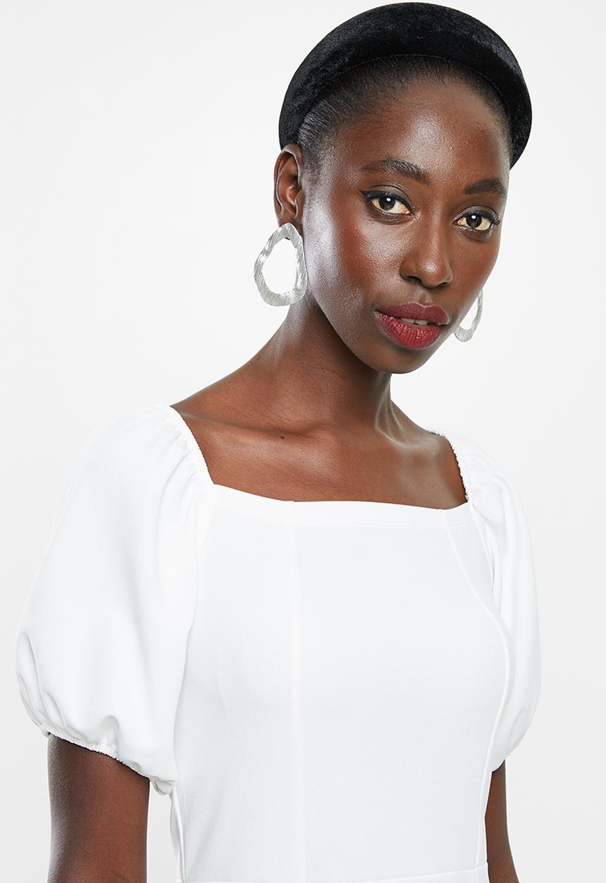 Superbalist - Square neck bodycon - white
