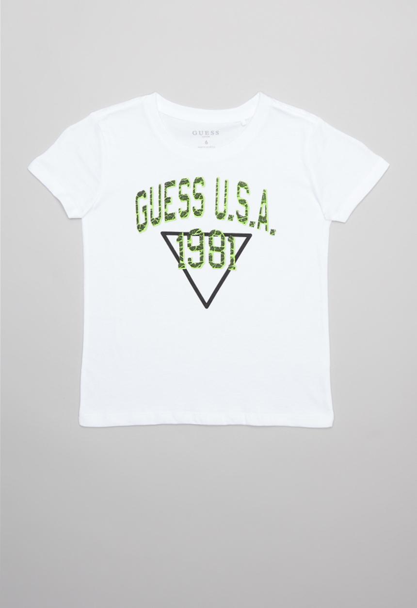 GUESS - Short sleeve Guess USA 1981 tee - white