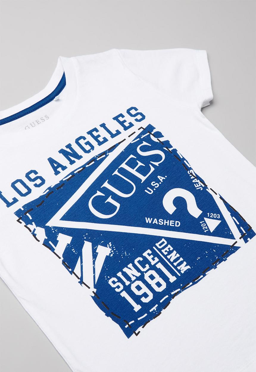 GUESS - Short sleeve Guess stamp tee - white