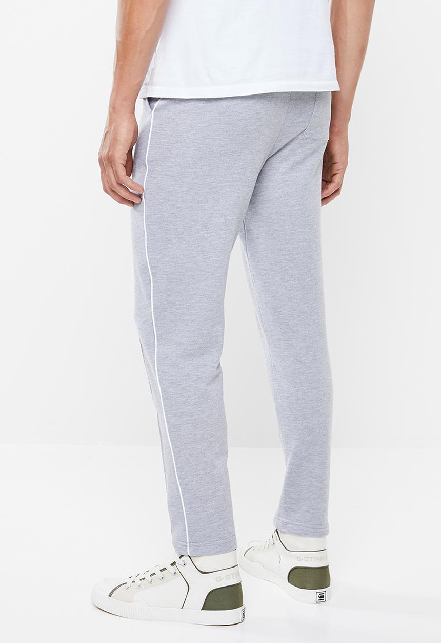Superbalist - Tapered pintuck, piping sweatpants - grey