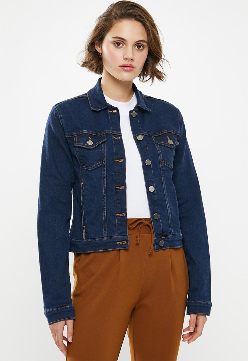 Superbalist - Fitted denim jacket - navy