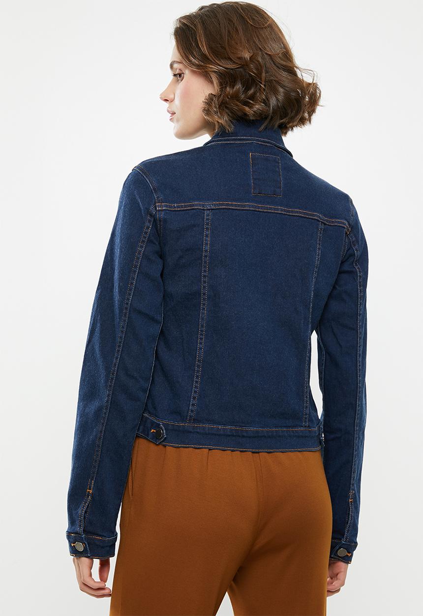 Superbalist - Fitted denim jacket - navy