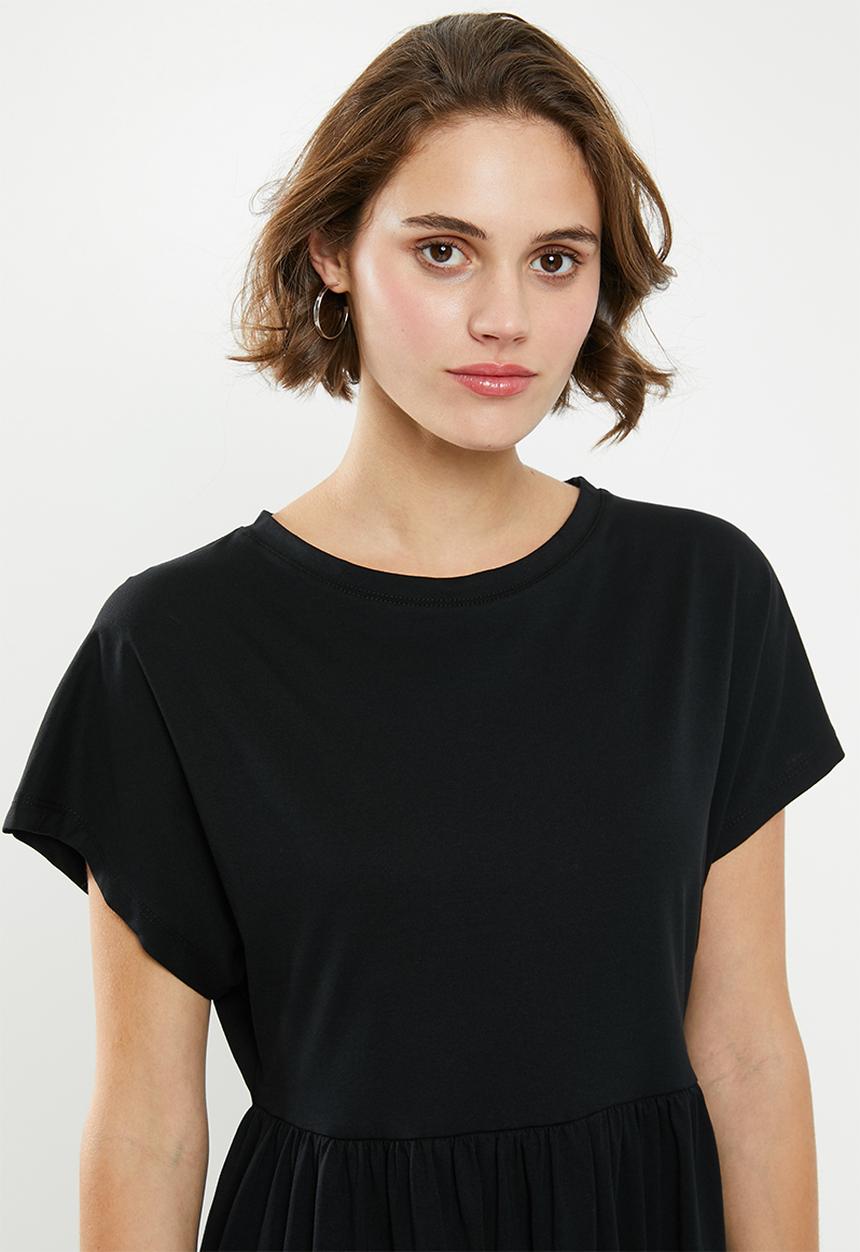 Superbalist - Knit babydoll dress - black