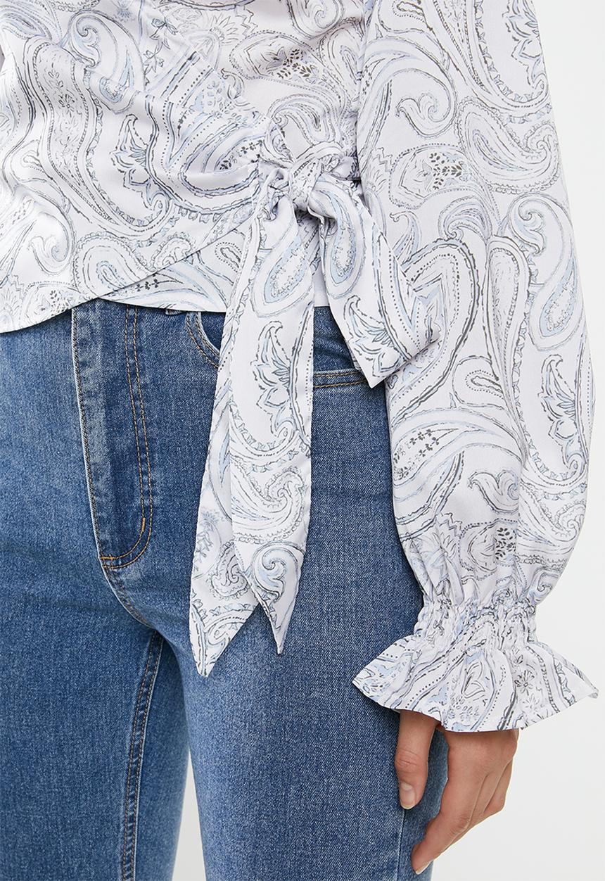 Superbalist - Printed wrap blouse - multi 