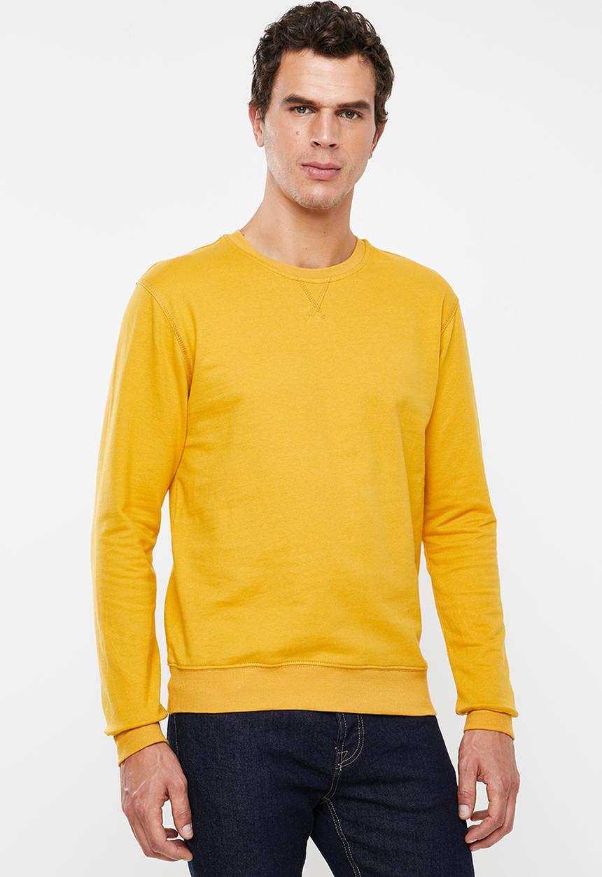Superbalist - Basic crew neck pullover sweater - yellow