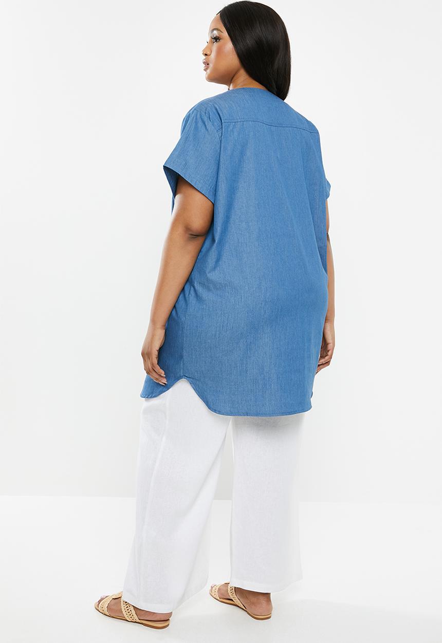 edit Plus - Hanley collar tunic - blue