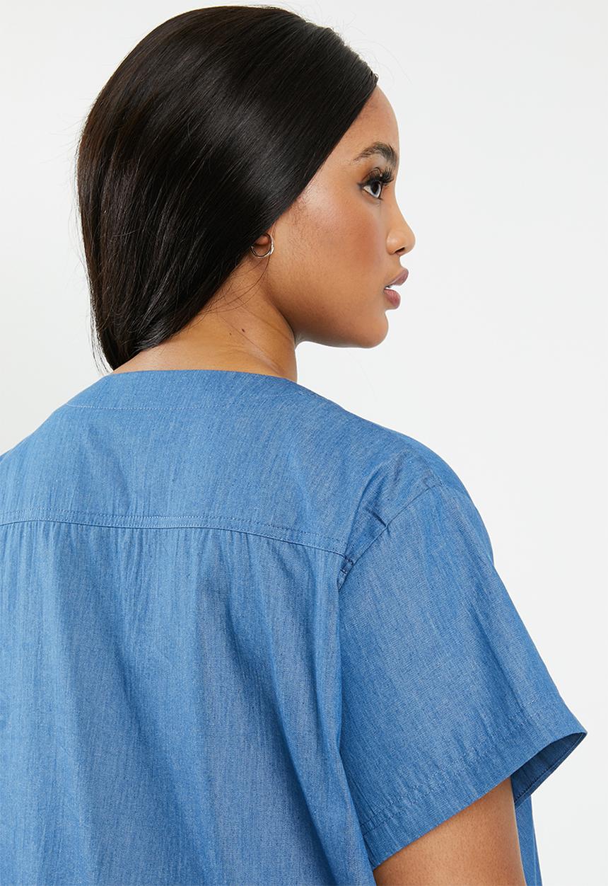 edit Plus - Hanley collar tunic - blue
