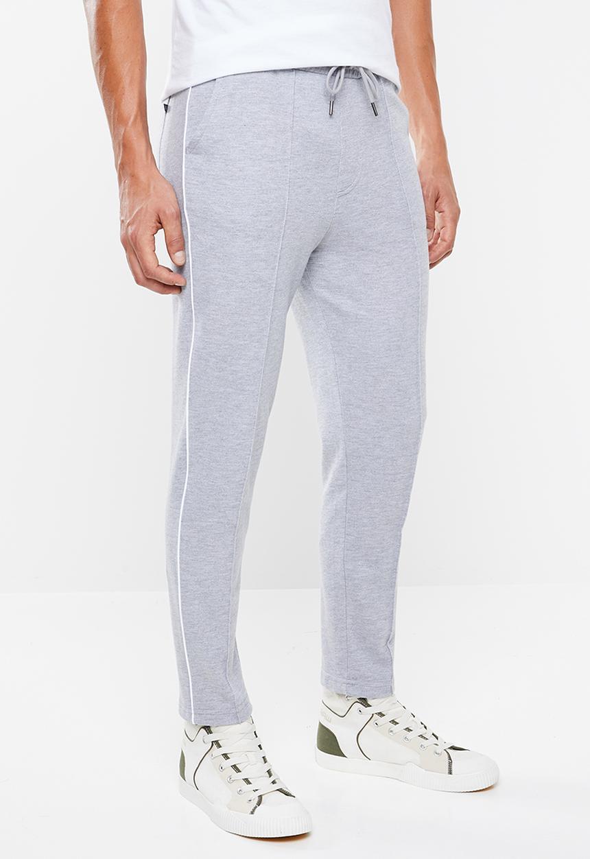 Superbalist - Tapered pintuck, piping sweatpants - grey