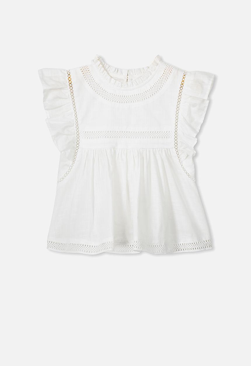 Cotton On - Lou high neck top - white