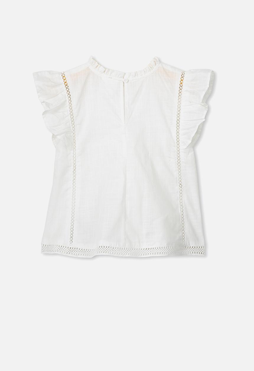 Cotton On - Lou high neck top - white