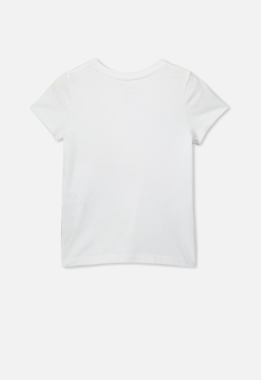 Cotton On - Stevie embellished christmas tee - white & brown 