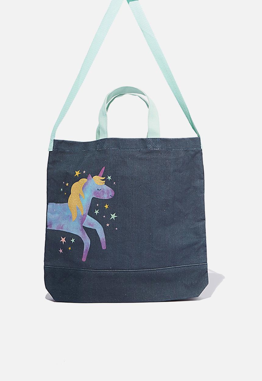 Cotton On - Printed tote bag - navy 