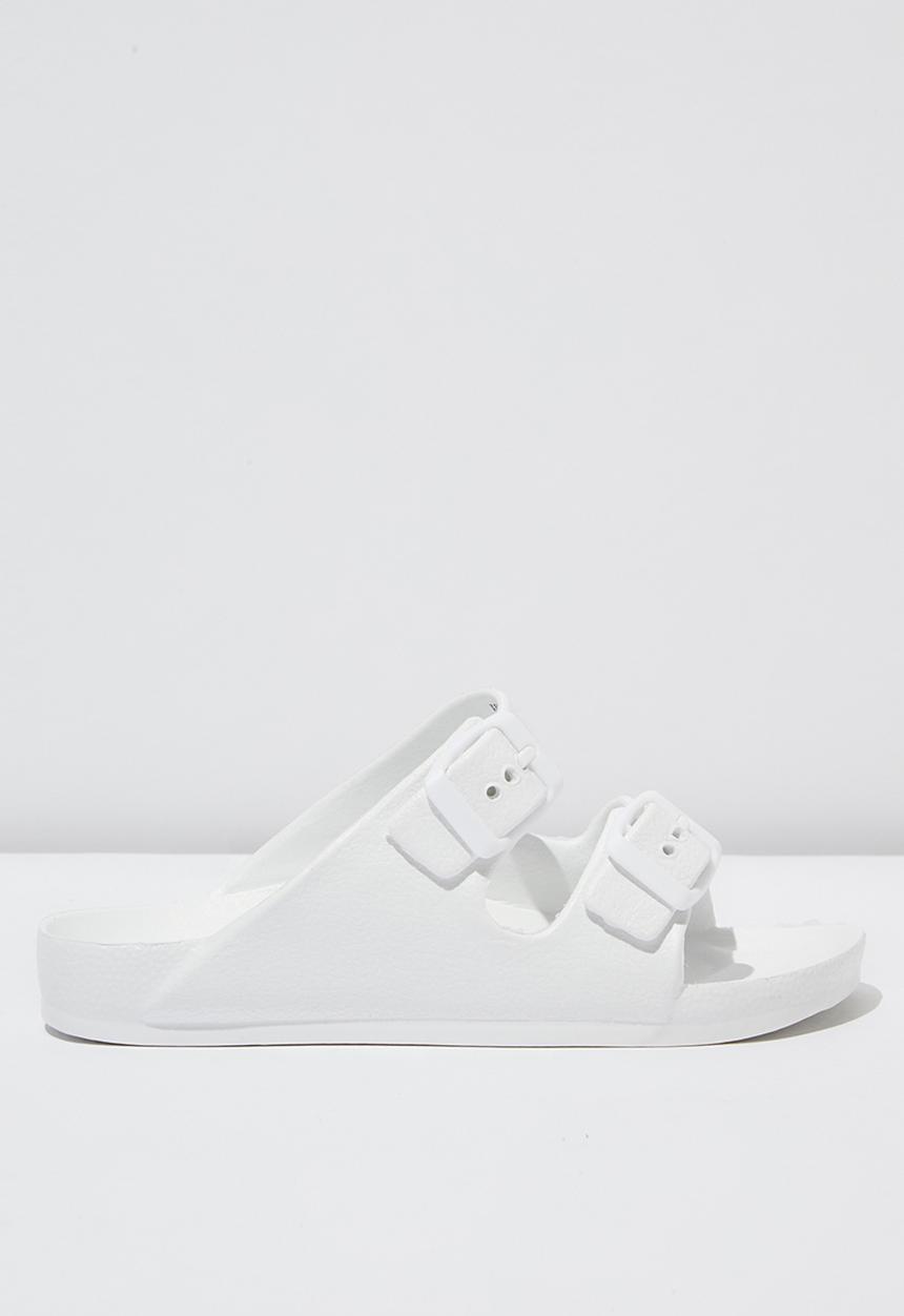 Cotton On - Twin strap slide - white