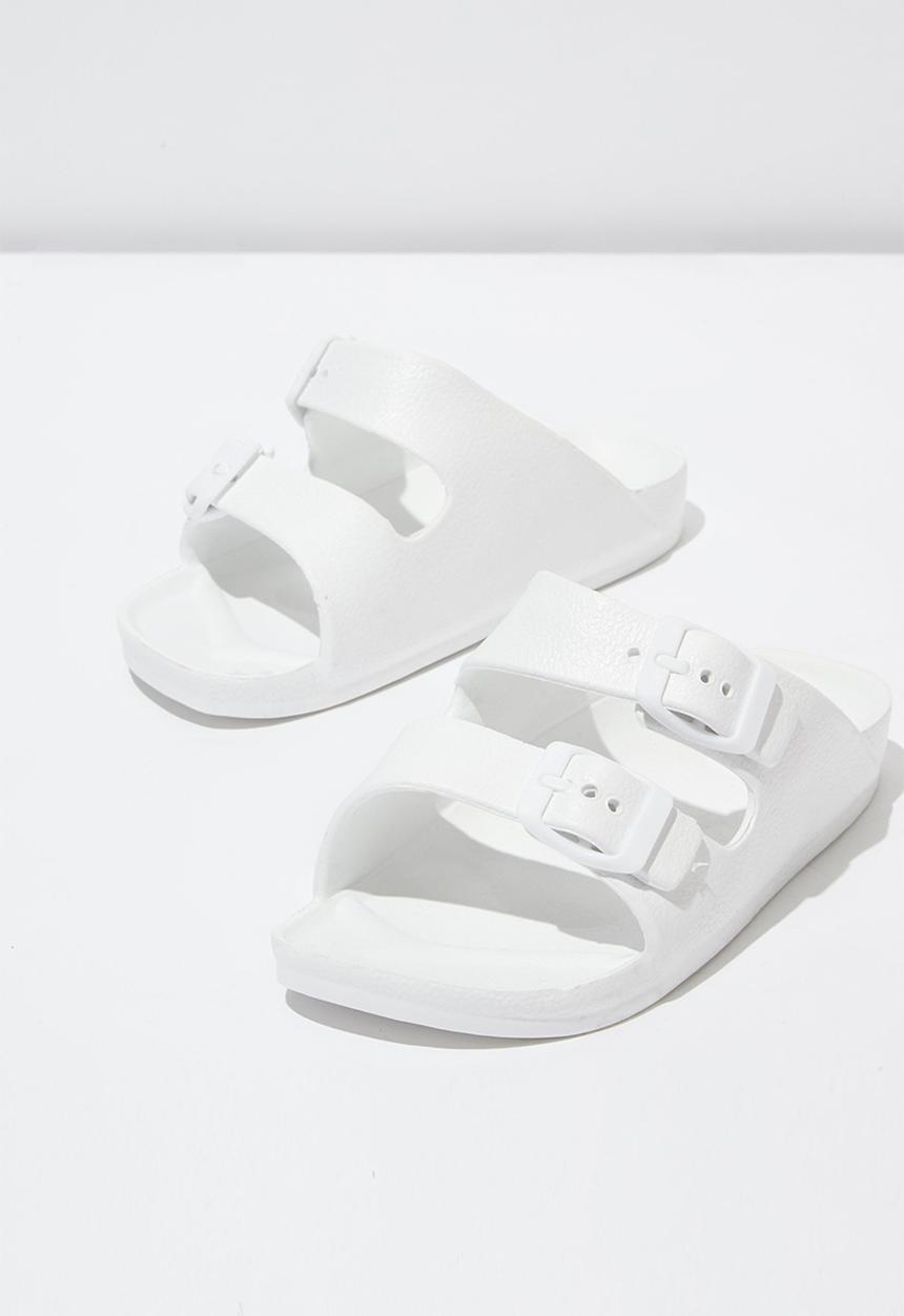 Cotton On - Twin strap slide - white